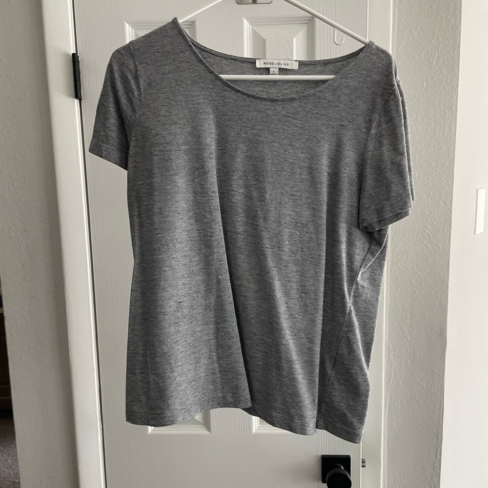Gray Relaxed Short Sleeve T-Shirt